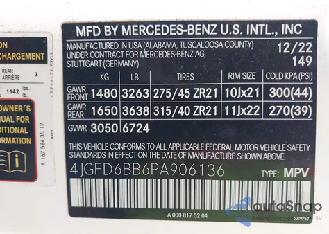 2023 Mercedes-Benz Amg Gle 53 Coupe 4Matic from USA, damaged, VIN 4JGFD6BB6PA906136